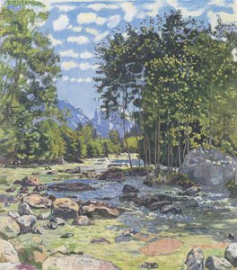 The Black Lütschine by Ferdinand Hodler